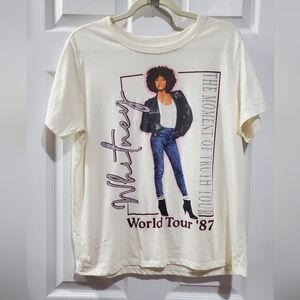 Whitney Houston world tour 87 woman’s size Large the Moment of Truth tour